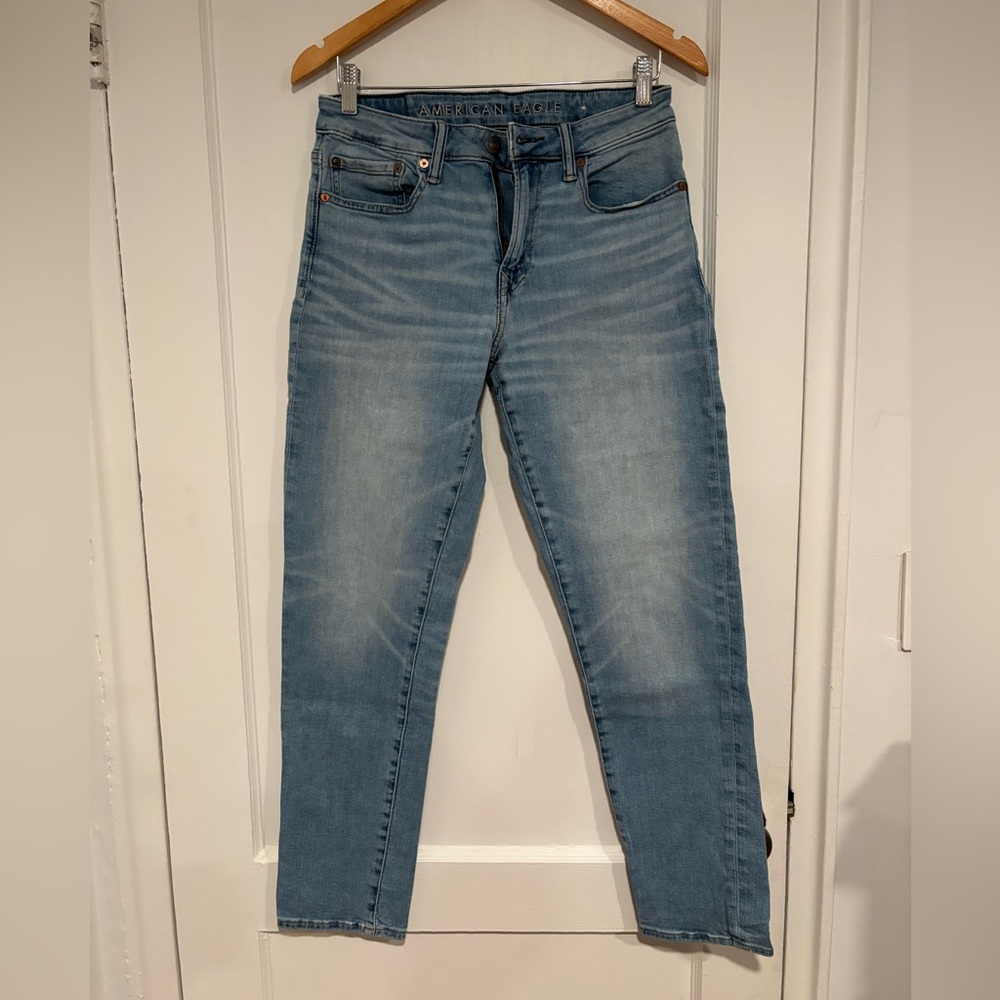 American Eagle Light Blue Athletic Slim Jeans 29x32